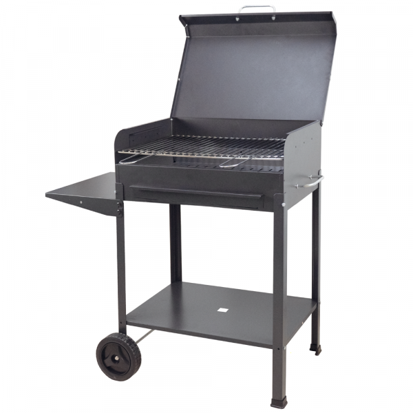 Barbecue à charbon en Tôle Polifemo 60x40x90h  -Surface de cuisson 57.5x37 cm