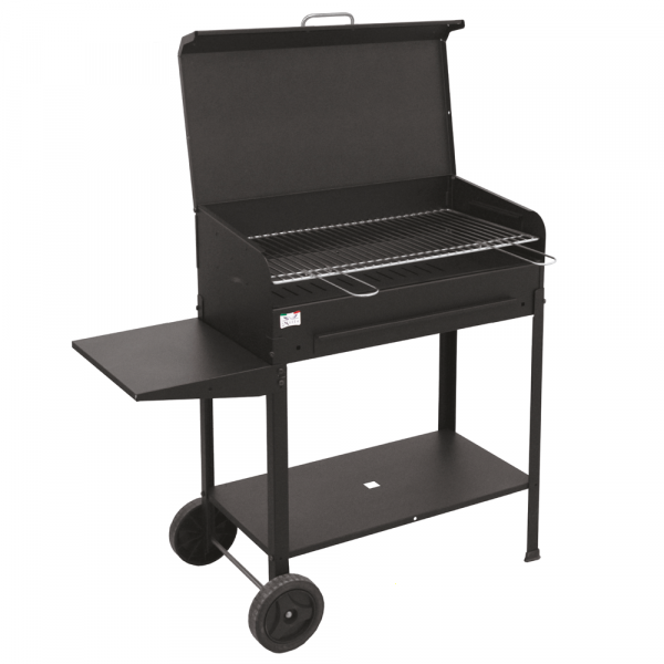 Barbecue à charbon en Tôle Etna 80x50x90h - Surface de cuisson 3642,5 cm2