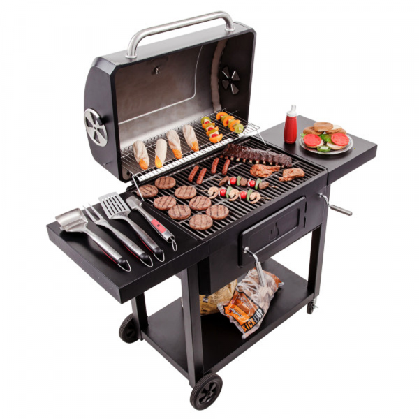 Kohlegrill Char-Broil Charcoal 3500 aus porzellanemailliertem Stahl  -  Grillrost 72x48cm