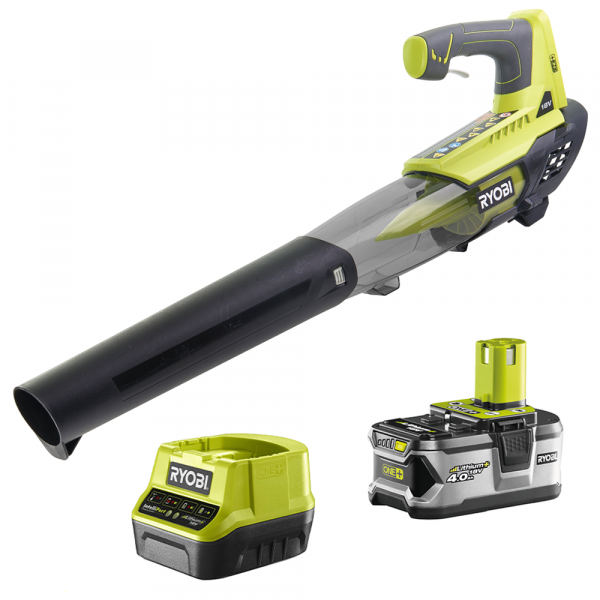 Ryobi ONE+ Akku-Laubbläser OBL18JB - 18V - 4Ah - Blasgeschwindigkeit 160 Km/h