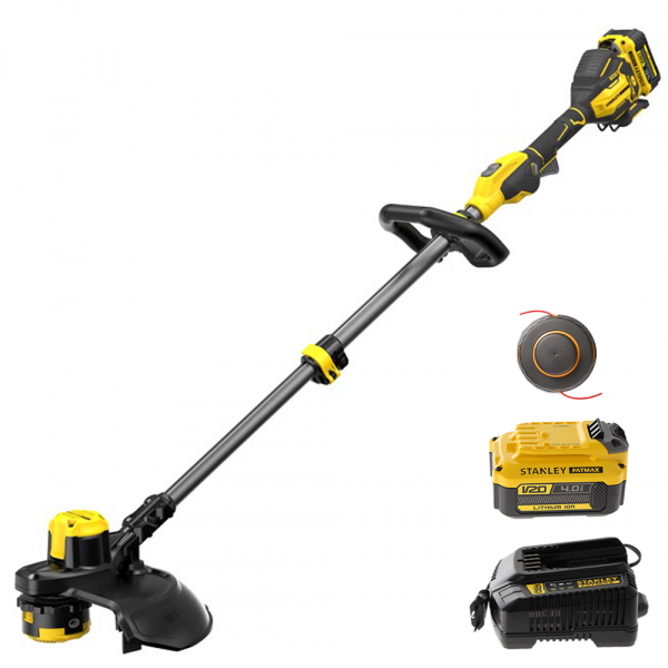 STANLEY FATMAX V20 - Elektrischer Akku-Rasentrimmer BRUSHLESS - 18V - 4AH