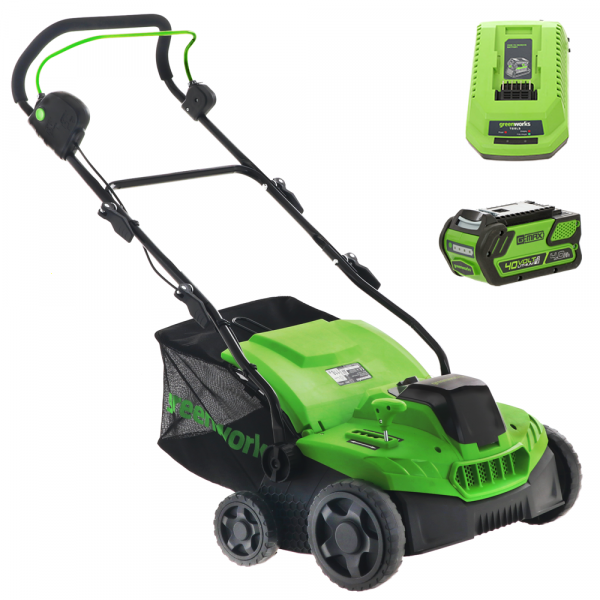 Greenworks GD40SC38II - Akku Vertikutierer - 40V - 4Ah