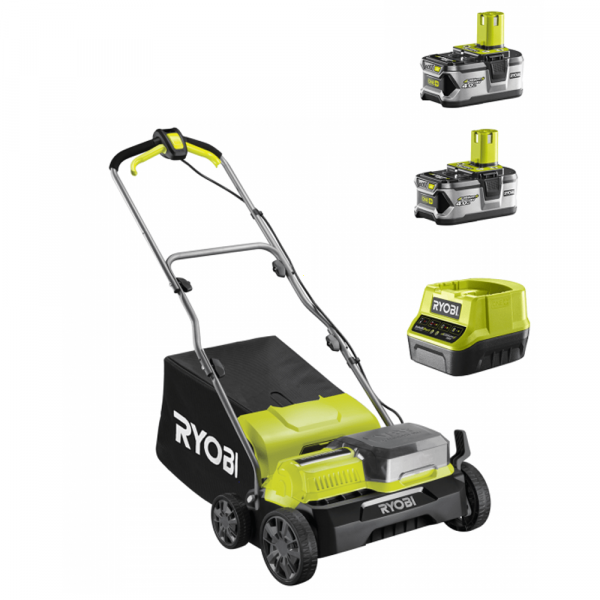 Ryobi RY18SFX35A-240 - Escarificador de batería - 18 V - 2x4 Ah