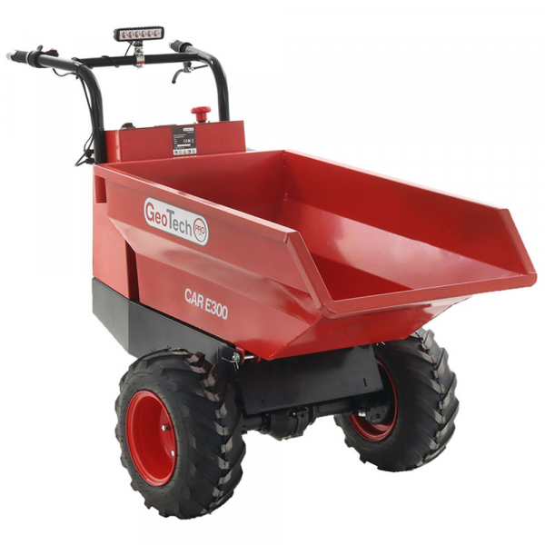 GeotechPro Mini Dumper Car E300 - manuell kippbarer Behälter 300 kg