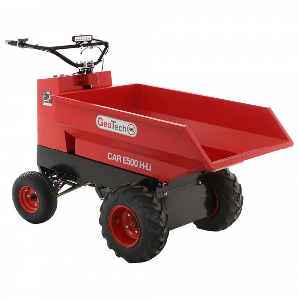 Car GeotechPro E500 H-Li - Akku Schubkarre Mini-Dumper - Mulde 500kg