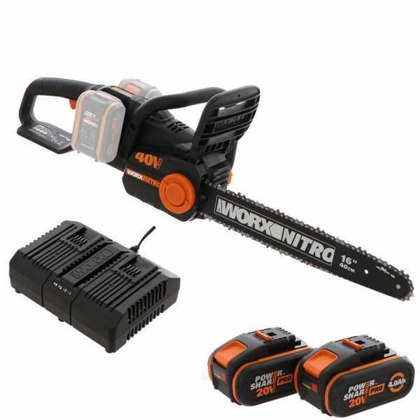 Electrosierra de batería WORX WG385E NITRO - 2x20V/4Ah