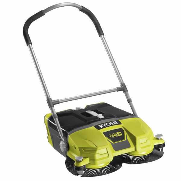 Ryobi R18SW3-0 - Spazzatrice a batteria con cesto di raccolta - SENZA BATTERIE E CARICABATTERIE