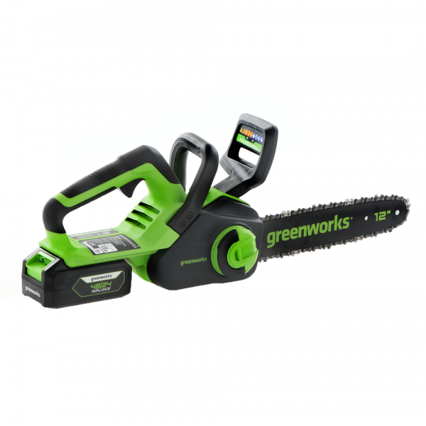 Tronçonneuse Greenworks GD24CS30 24V - Barre de 30 cm - Batterie 4 Ah