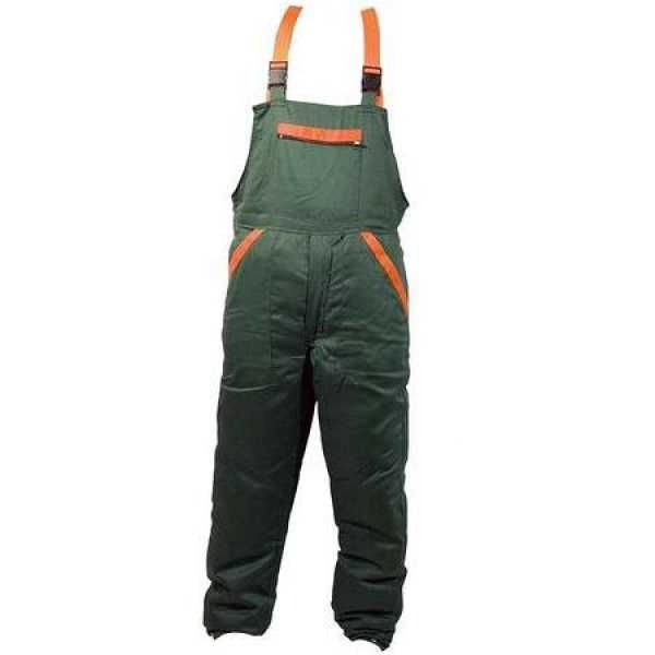 Pantalón de peto para motosierra - talla XXL - pechera de seguridad