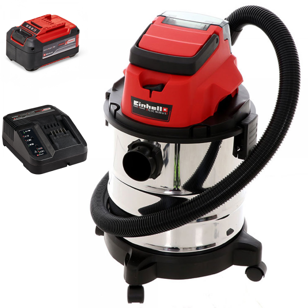 Aspirateur eau et poussière Einhell TC-VC 18/20 Li  - 18V 5.2Ah