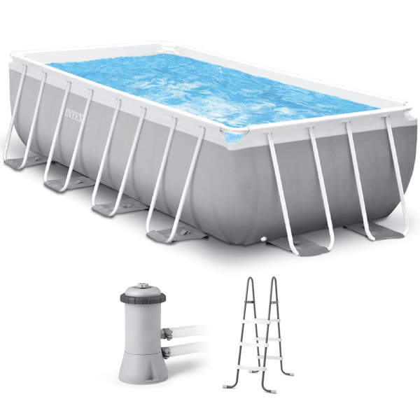 Piscine hors-sol Intex Prisma Frame 26788NP + Épurateur et Échelle