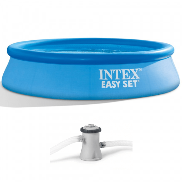 Piscine gonflable Intex Easy Set 28108NP + Pompe filtre