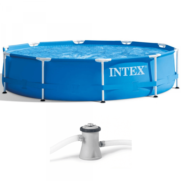 Runder Pool Intex Metal Frame 28202NP + Filterpumpe