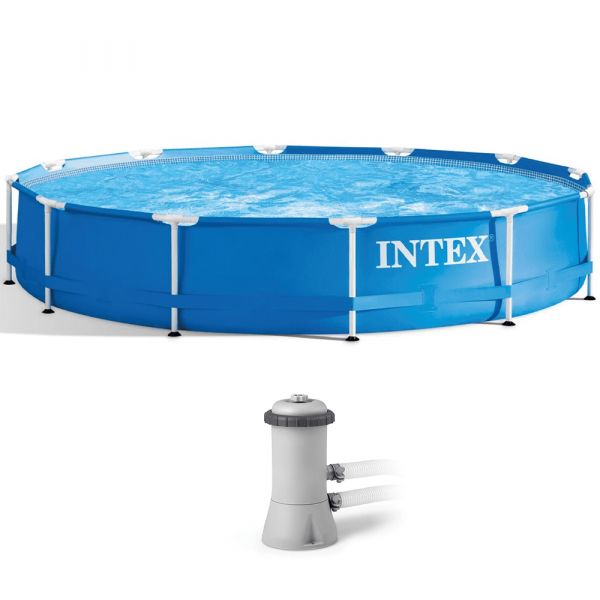 Frame Pool Intex Metal 28212NP + Filterpumpe