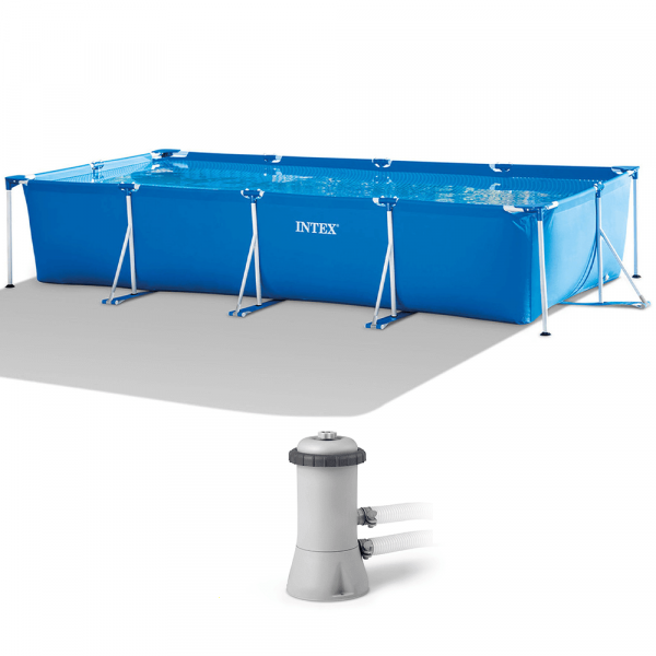 Pool Intex Rectangular Frame 28274NP + Filterpumpe