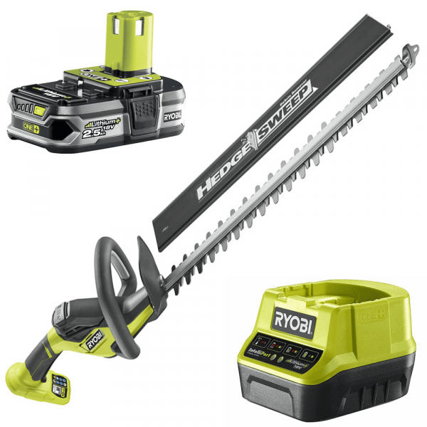 RYOBI RY18HT55A-0 - Akku-Heckenschere 18V - 2,5Ah - Schwert 55 cm - Schnitt 24 mm