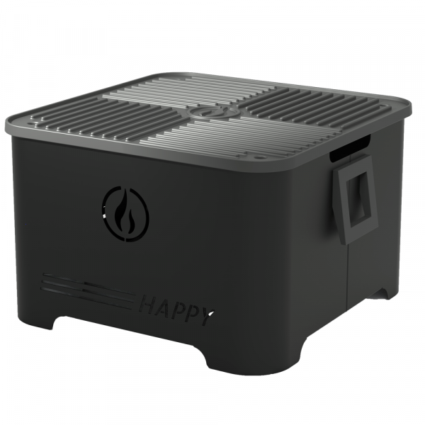 Linea VZ Happy Schwarz - Tragbarer Pelletgrill