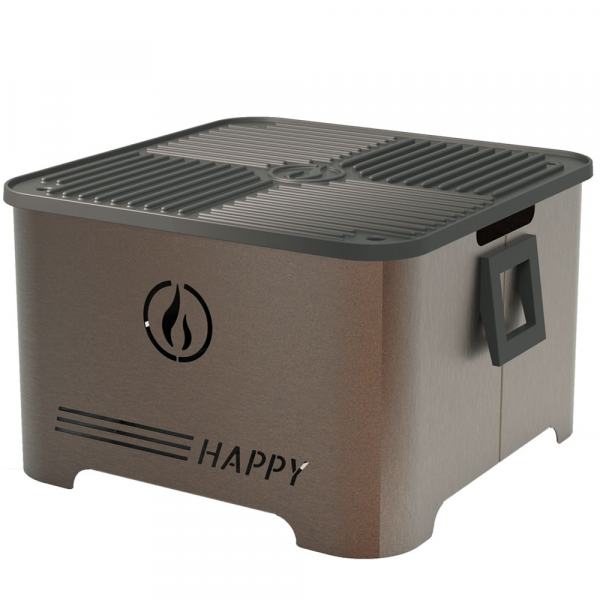 Linea VZ Happy Corten - Tragbarer Pelletgrill