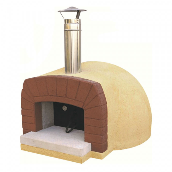 Linea VZ Etna - Horno de leña de exterior con superficie de cocción Ø 85 cm - Capacidad de cocción 3 pizzas