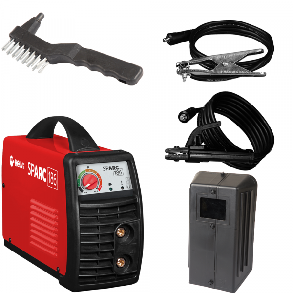 Helvi Sparc 186  - Saldatrice Inverter (MMA) + Kit, corrente continua (DC)