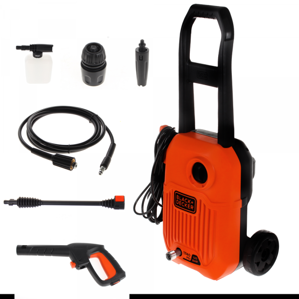 Black & Decker BEPW1650-QS - Elektrischer Kaltwasser-Hochdruckreiniger - max. 120 bar