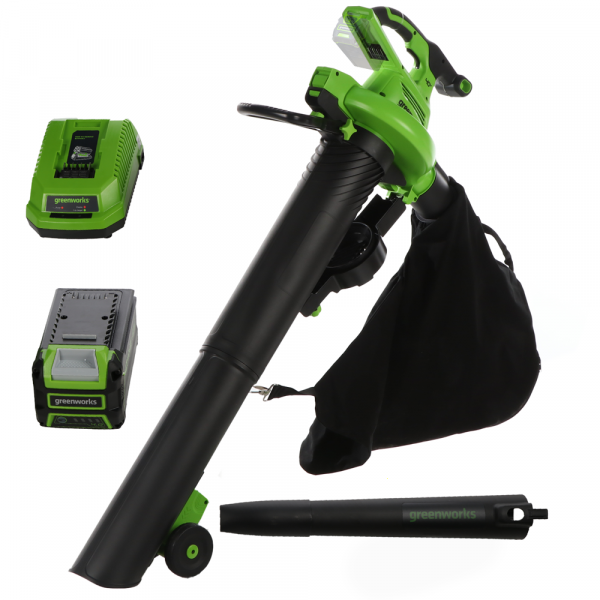 Greenworks GD40BVII - Souffleur - Aspirateur à batterie - 40V/4Ah