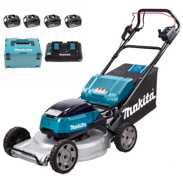 Makita DLM533 - Selbstfahrender Akku Rasenmäher - 4x18V/5Ah - Schnitt 53 cm