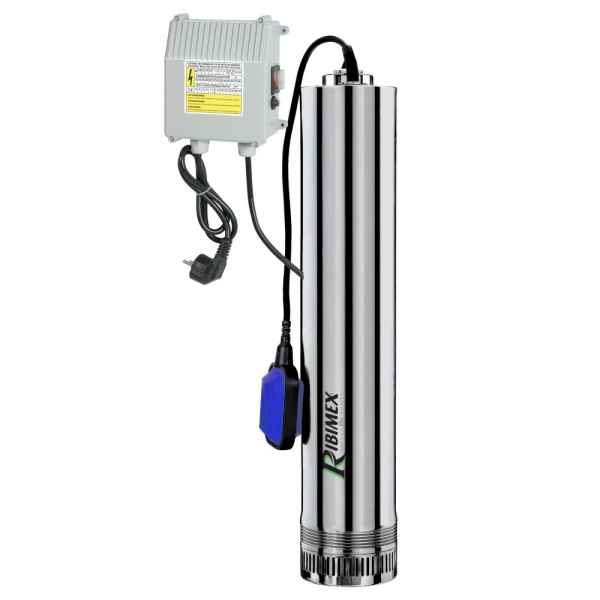 Ribimex PRPVC751/43F - Pompe immergée pour puits - 750 W - Eau claire