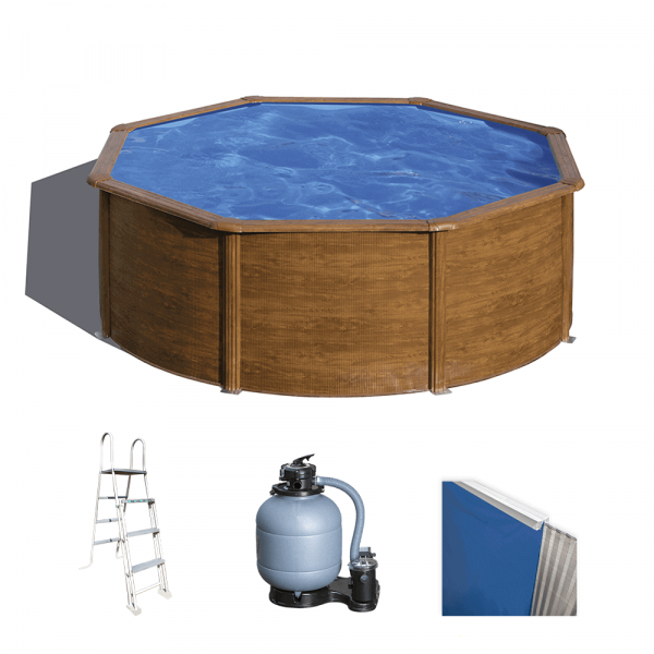 Gre Pacific Redonda Ø350 x 120 cm - Piscina desmontable de acero