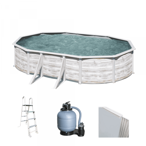 Gre Finlandia Ovale 500x300x120cm - Piscina fuori terra in acciaio