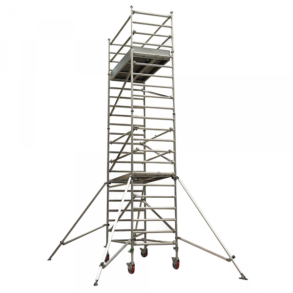 Facal Capo C41-2/C-BLI - Trabattello in alluminio - Base livellante - Altezza 10.71m