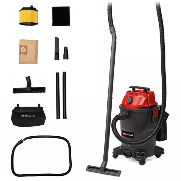 Einhell TC-VC 1930 A - Aspirapolvere aspiraliquidi - Fusto 30L - 1500W