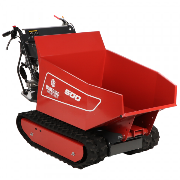 Blue Bird Carrier 500 DH - Motocarriola cingolata dumper - Portata 500Kg