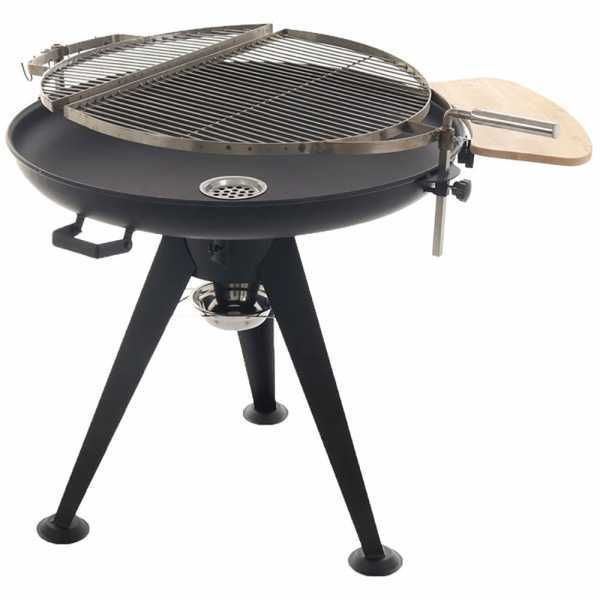 Royal Food BBQ2 - Kohlegrill mit drehbarem Doppelgrillrost - Kohlenbecken Ø 86 cm