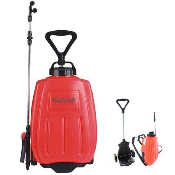 GeoTech KF-16C-11 - Pompa irroratrice elettrica a spalla + trolley - 12V