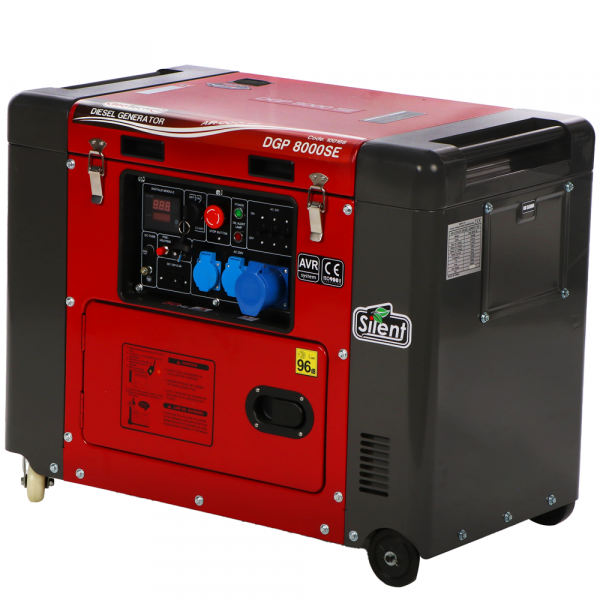 GeoTech Pro DGP8000SE - Groupe électrogène 6 kW monophasé diesel - Insonorisé