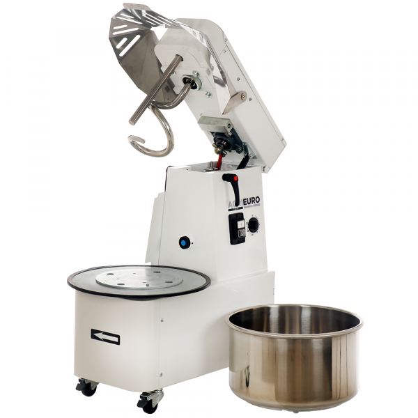 Mixer 1500 S Deluxe kippbarer Spiralkneter - Teigkapazität 12 Kg - Wanne 16 Liter